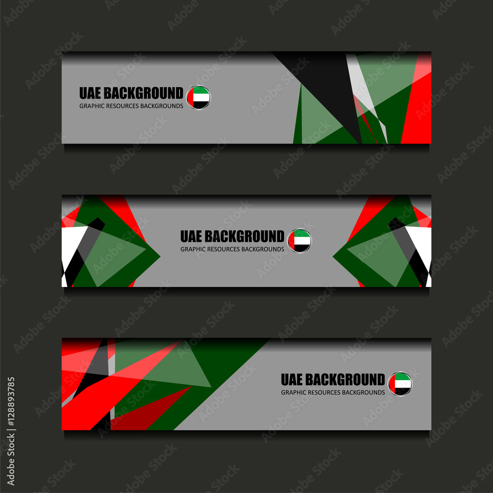 United Arab Emirates Flag Color Background, vector illustration