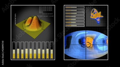 Technical HUD Instruments Interface Elements A