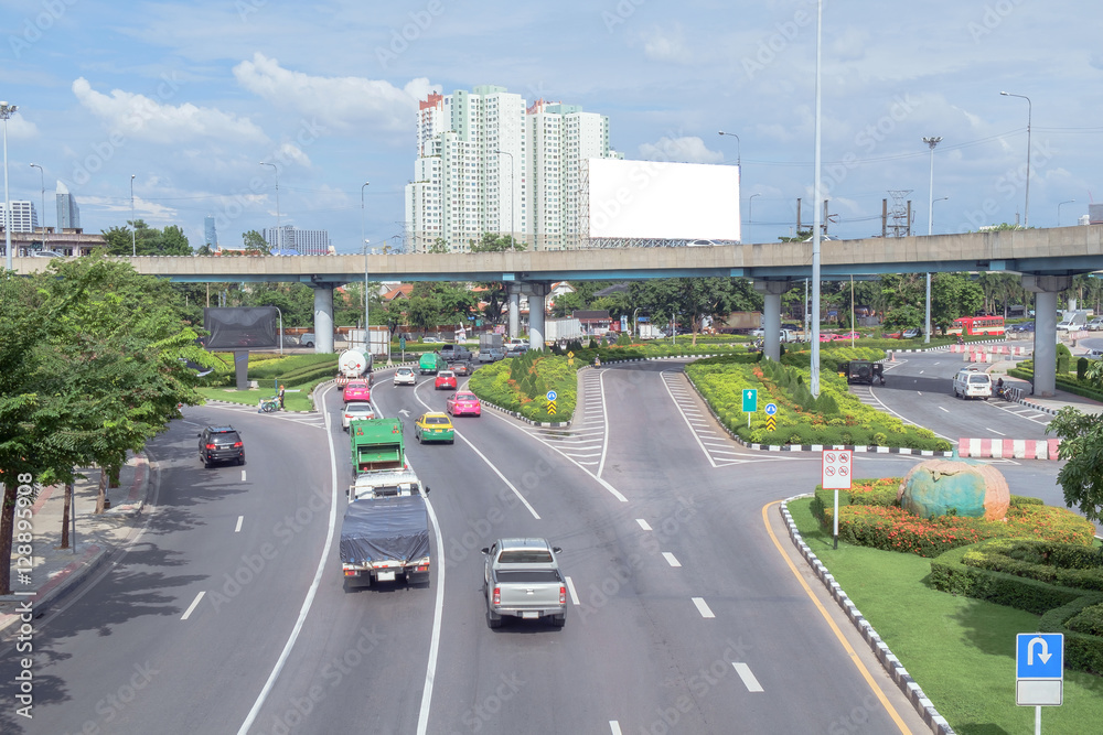 Obraz premium Traffic road / View of traffic road. Movement.