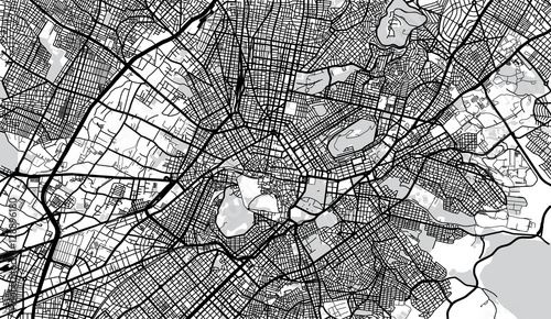City map of Athens, Greece