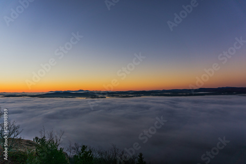 Sunrise above the clouds