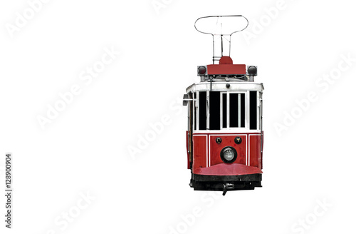 Canvas Print Istanbul tram. Isolated