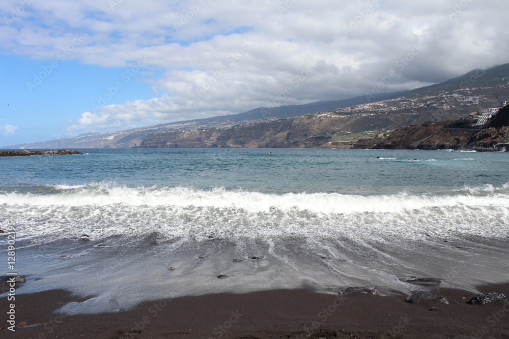 Black beach view