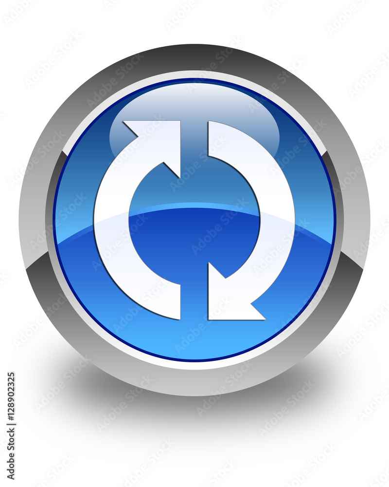 Update icon glossy blue round button 2 Update icon glossy blue round button 2