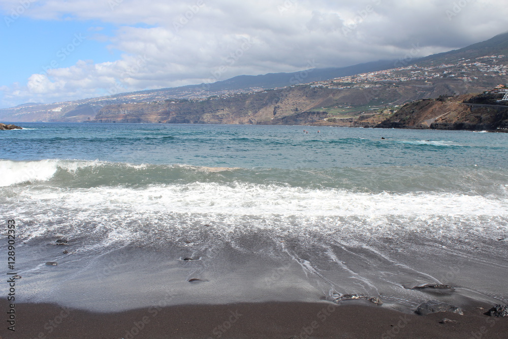 Black beach view