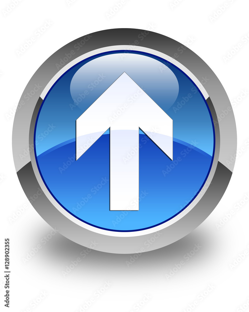 Upload arrow icon glossy blue round button 3 Upload arrow icon glossy blue round button 3
