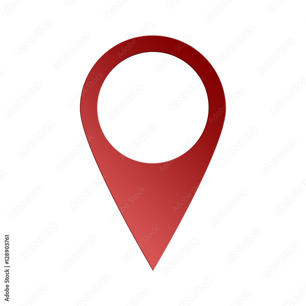 Punto di geolocalizzazione di colore rosso con ombra isolato su sfondo bianco _ perno geo rosso Punto di geolocalizzazione di colore rosso con ombra isolato su sfondo bianco _ perno geo rosso