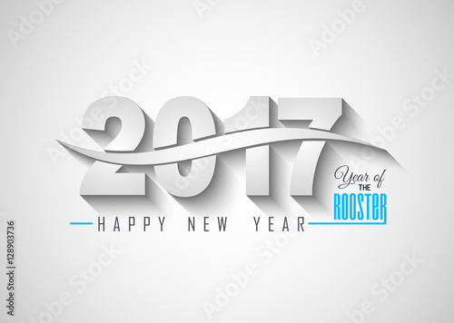2017 Happy New Year Background for your Seasonal Flyers