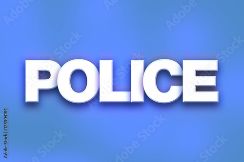 Police Concept Colorful Word Art