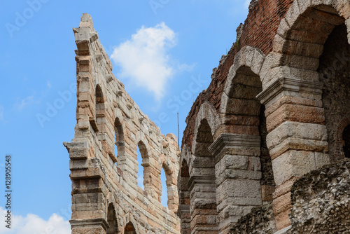 Wall of arena in Verona