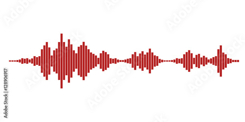 Red sound waves