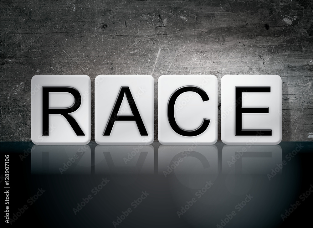 Obraz premium Race Tiled Letters Concept and Theme