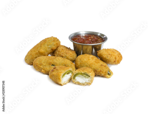 Fényképezés Isolated Jalapeno Poppers