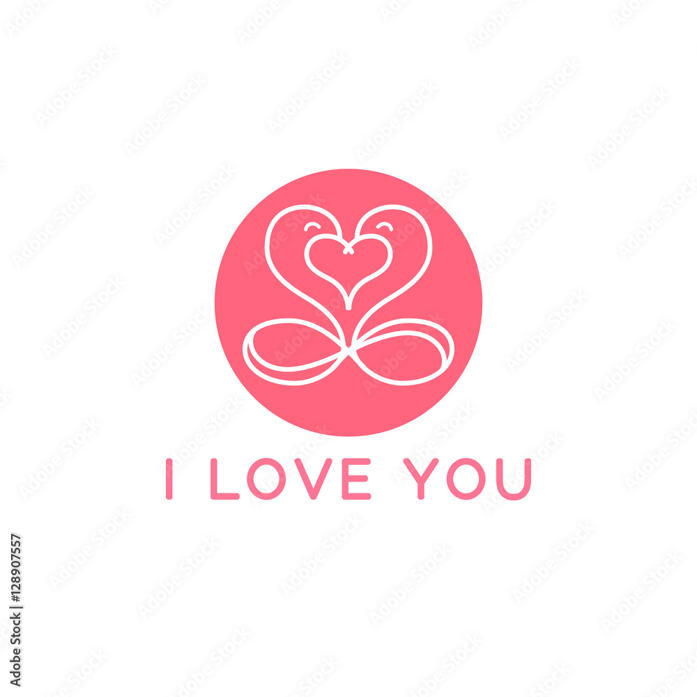 Heart vector logo design template. Infinity love concept for st. Valentine day icon. Heart vector logo design template. Infinity love concept for st. Valentine day icon.
