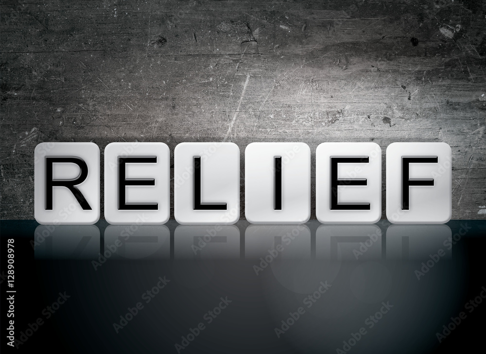 Relief Tiled Letters Concept and Theme