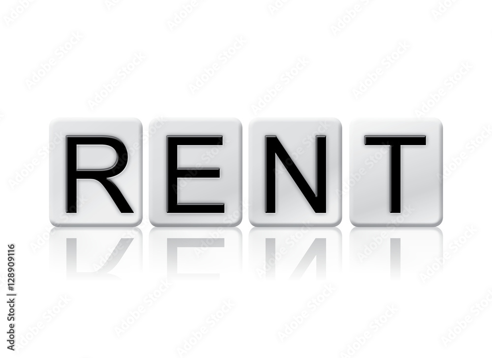Rent Isolated Tiled Letters Concept and Theme Rent Isolated Tiled Letters Concept and Theme