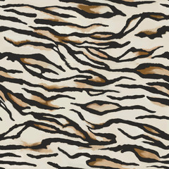 Acrylglasbilder Tierfellmuster Tigerfell Streifen Orange Nahtlos  © Ani Bunny