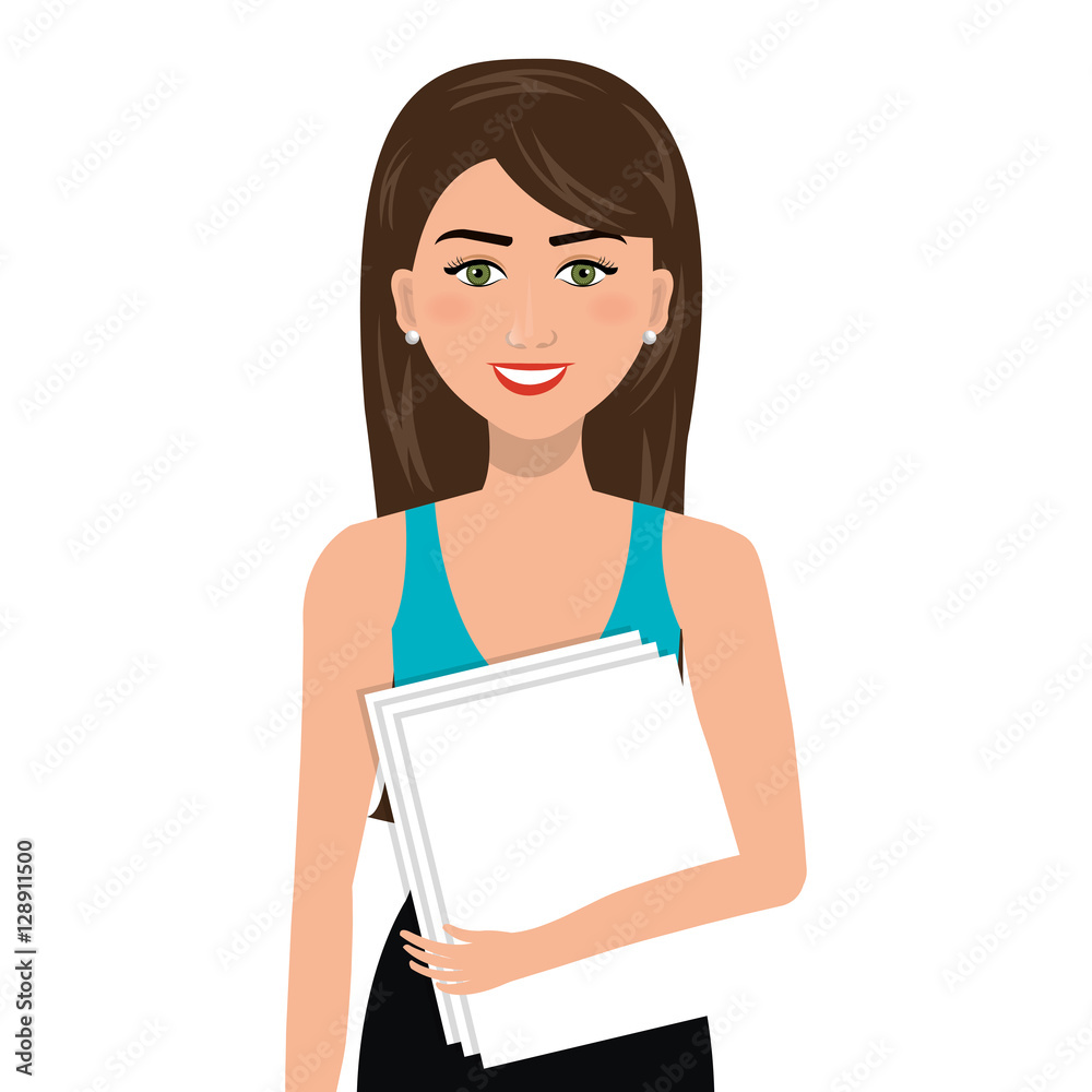 businesswoman character avatar isolated vector illustration design businesswoman character avatar isolated vector illustration design