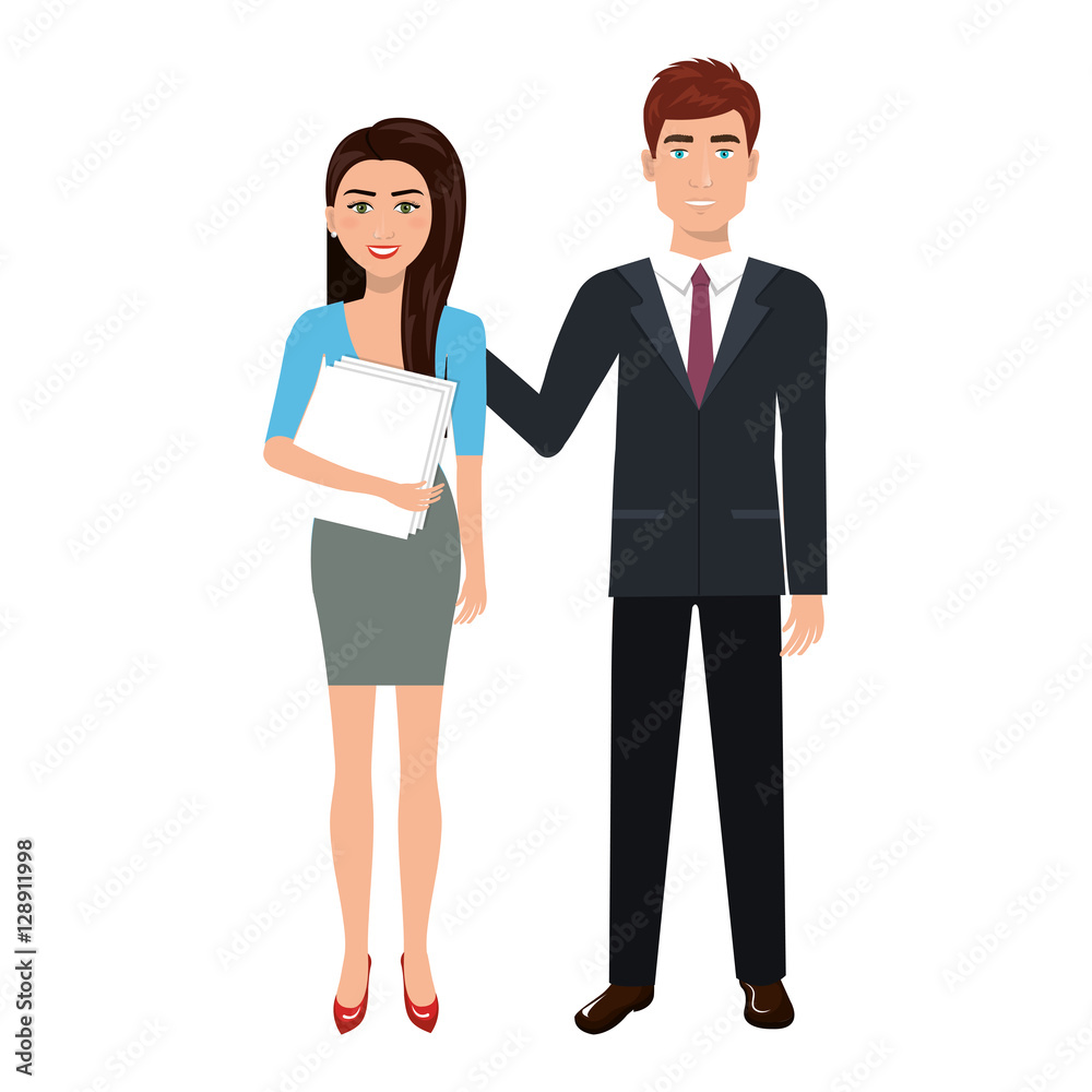 businesspeople characters avatars isolated vector illustration design businesspeople characters avatars isolated vector illustration design