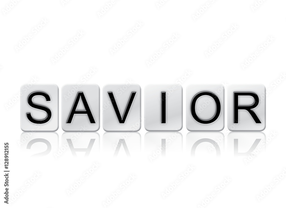 Savior Isolated Tiled Letters Concept and Theme Savior Isolated Tiled Letters Concept and Theme