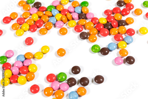 Fototapeta Naklejka Na Ścianę i Meble -  Tasty colorful candies the children's favorite sweets