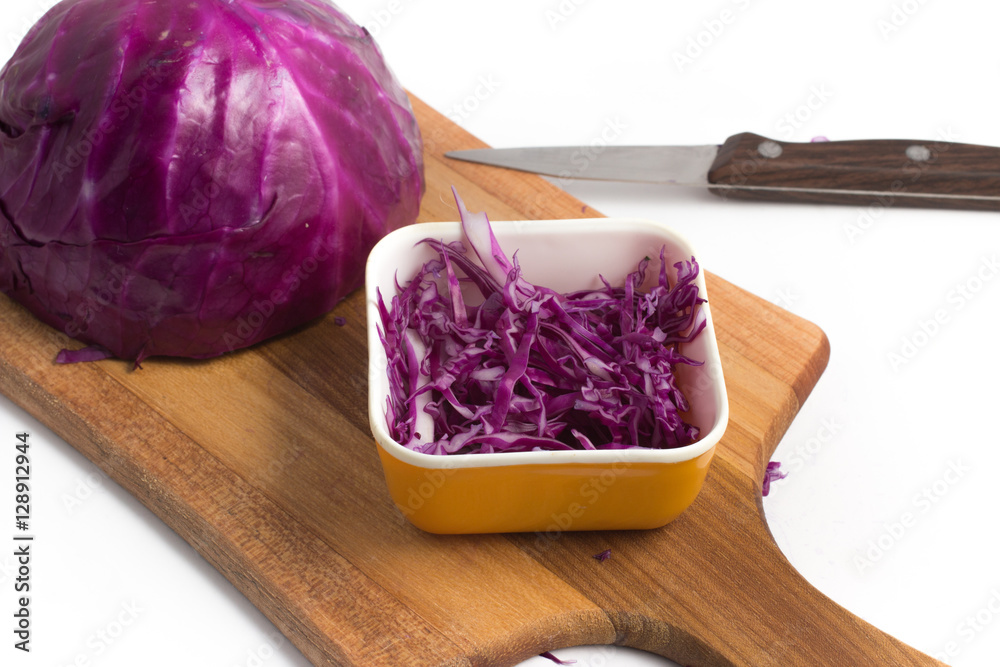 Obraz premium Sliced and Diced Purple Cabbage