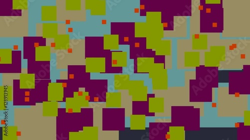 80's Atari Background boxes move randomly around the screen