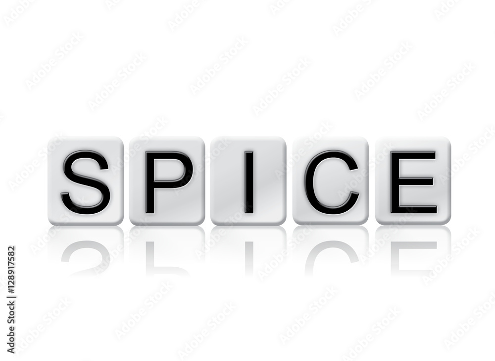 Spice Isolated Tiled Letters Concept and Theme Spice Isolated Tiled Letters Concept and Theme