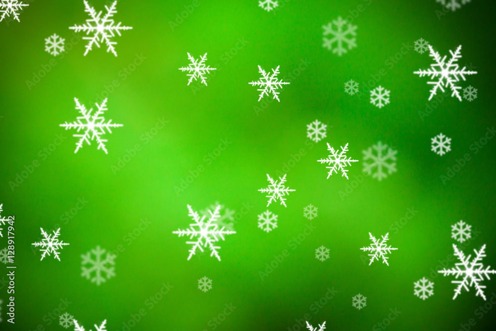 Christmas background with snowflakes and Christmas lights Christmas background with snowflakes and Christmas lights