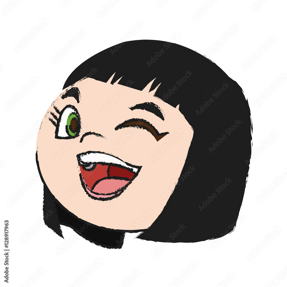 Girl cartoon icon. Kid childhood little and people theme. Isolated design. Vector illustration Girl cartoon icon. Kid childhood little and people theme. Isolated design. Vector illustration