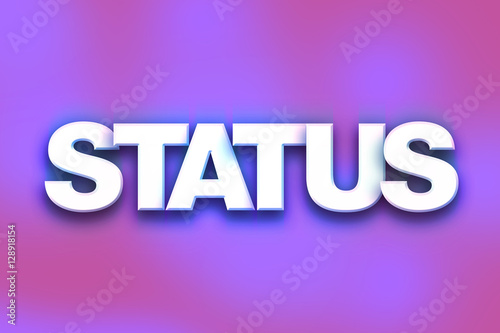 Status Concept Colorful Word Art