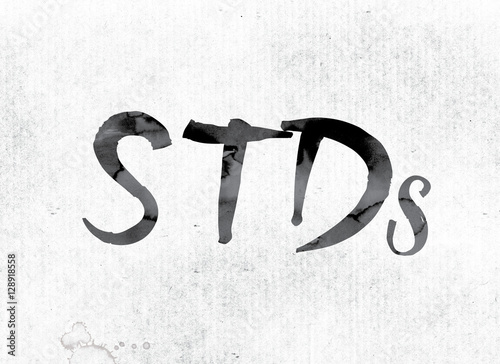 STDs Concept Painted in Ink