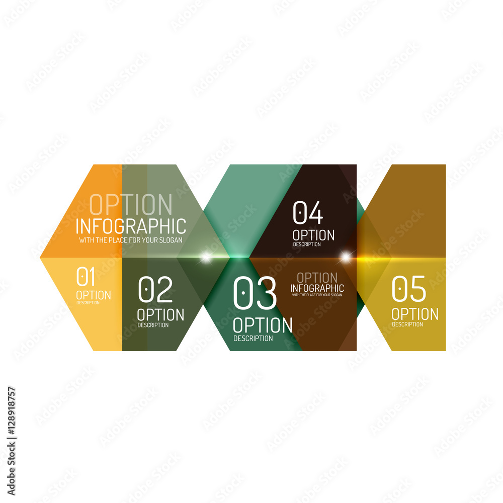 Infographic banner layouts