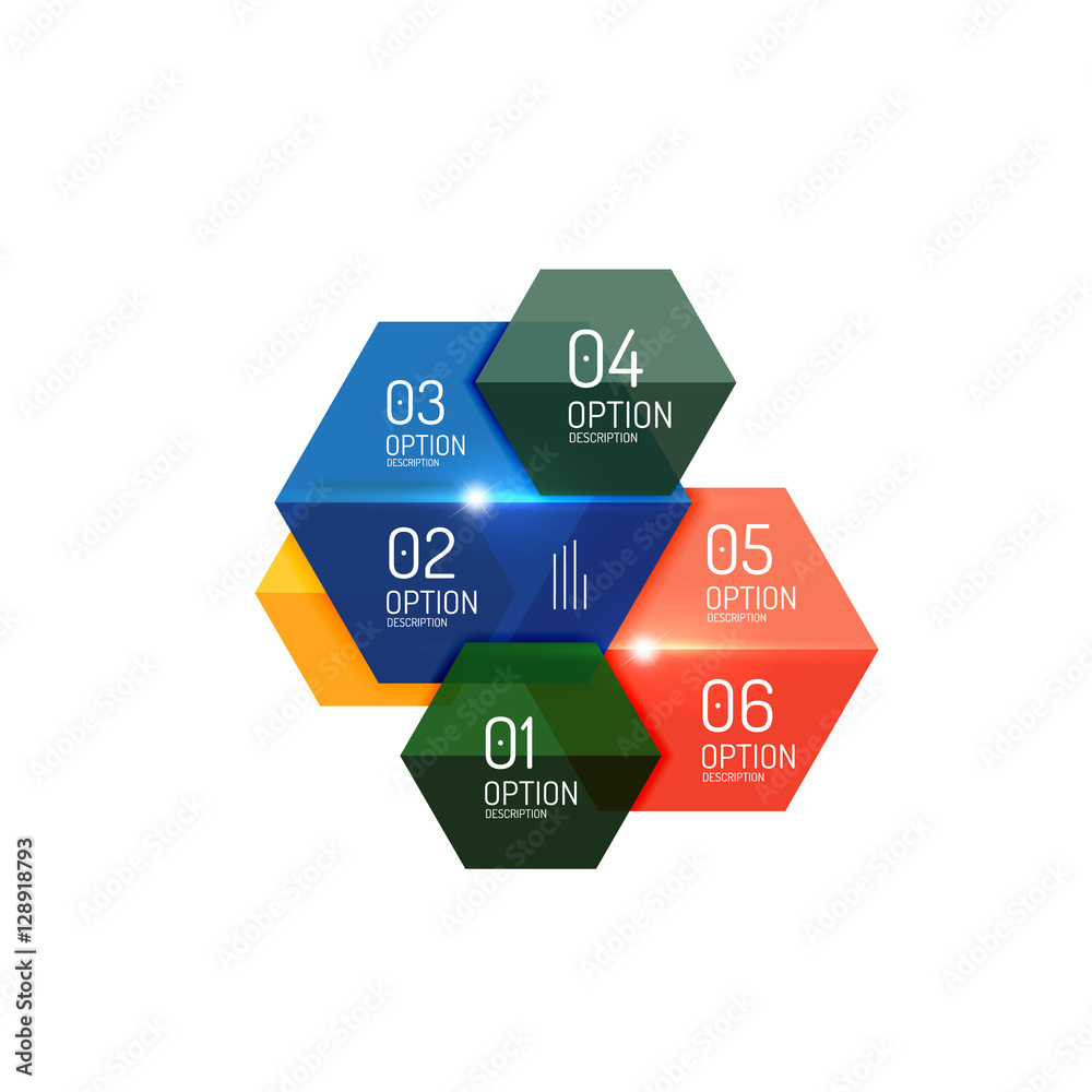 Paper business option button infographic templates Paper business option button infographic templates