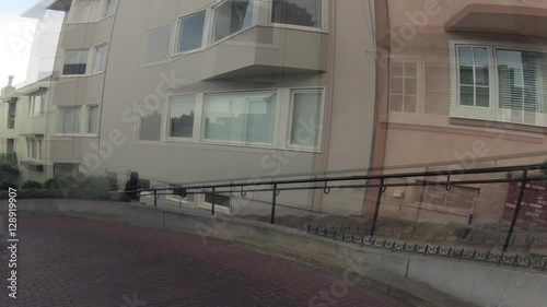 Time lapse of traffic on US 101, Lombard Street, twisty street, crooked Street at San Francisco, California