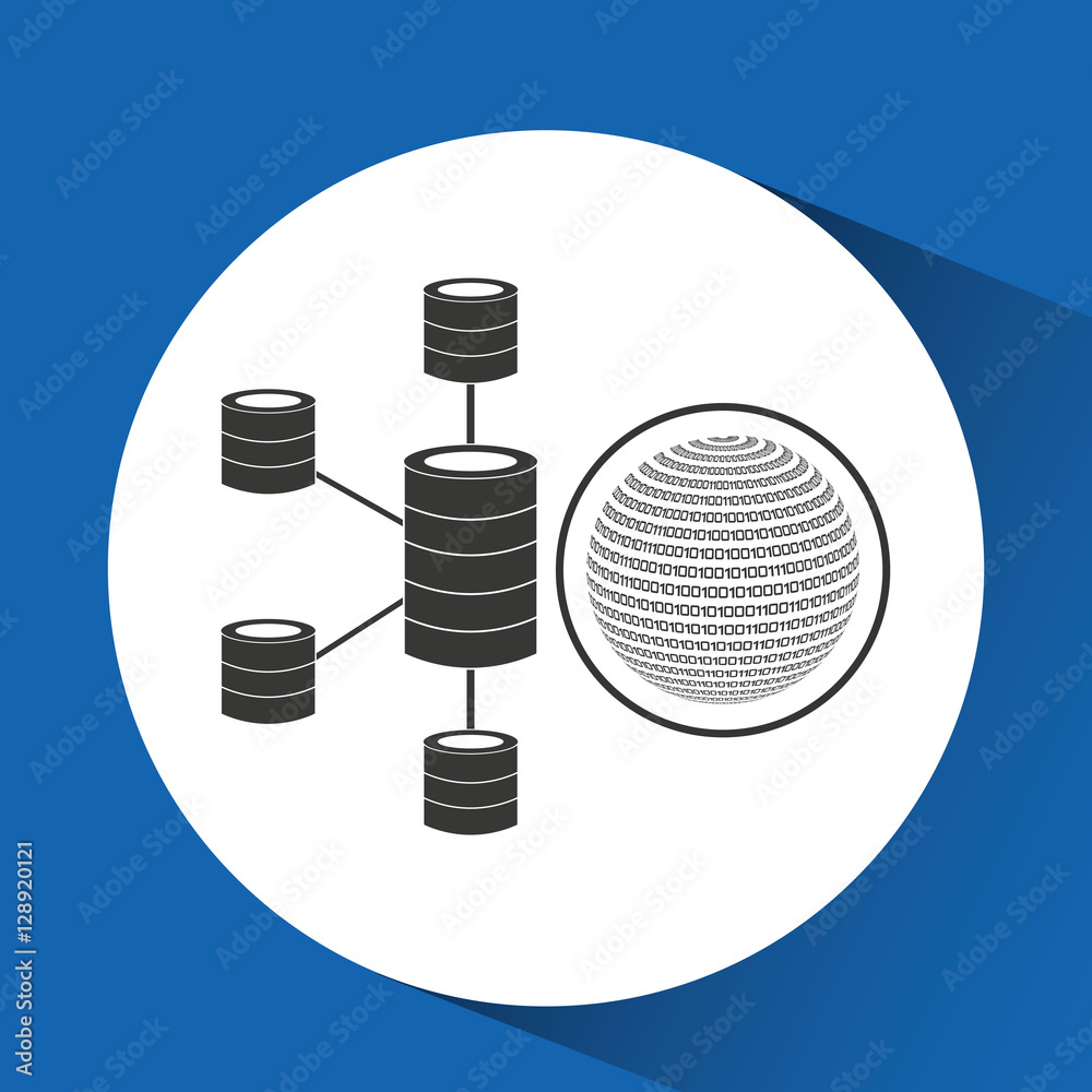 globe binary concept data center server vector illustration eps 10 globe binary concept data center server vector illustration eps 10