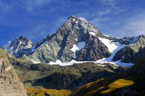 South side of Mount Grossglockner Peak (3798m), Hohe Tauern National Park, Austrian Alps, Austria