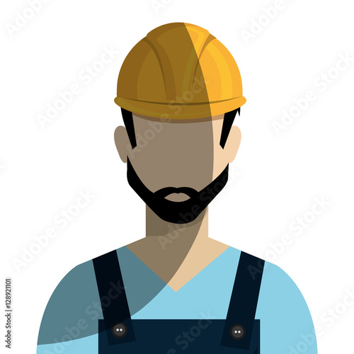 repairman character working icon vector illustration design