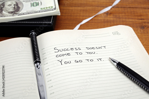 Tableau sur toile Inspirational quote for business and work motivation