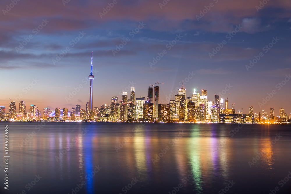 Toronto Skyline at night - Toronto, Ontario, Canada