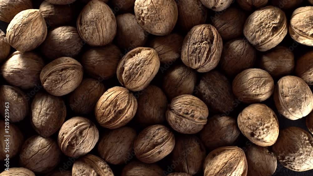 Walnuts in rotation. Walnuts in rotation.