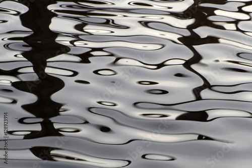 Light and Dark Oscilating Waves of Water photo