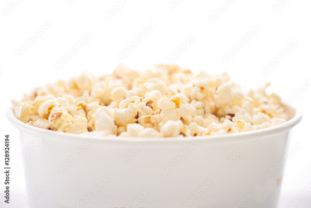a large bucket of popcorn a large bucket of popcorn