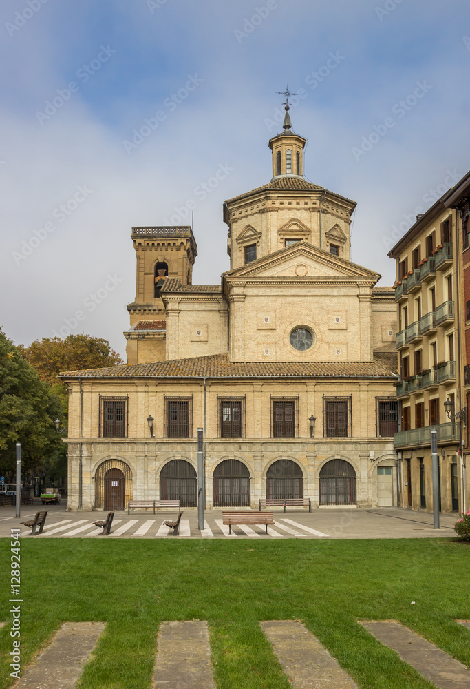 San Lorenzo church in the historical center of Pamplona