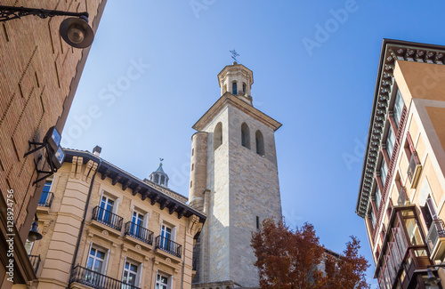 Tower of the San Saturnino church of Pamplona photo