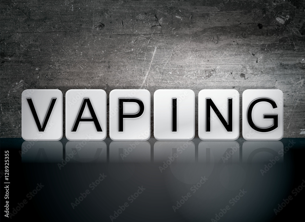 Vaping Tiled Letters Concept and Theme