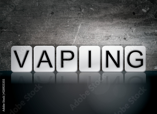 Vaping Tiled Letters Concept and Theme