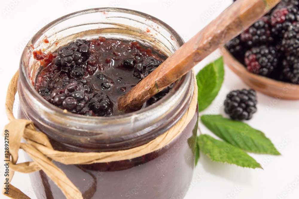 jar of blackberry jam