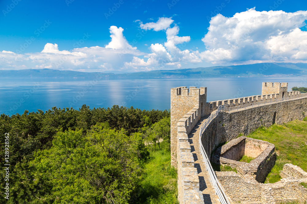 Fototapeta premium Fortress of tzar Samuel in Ohrid