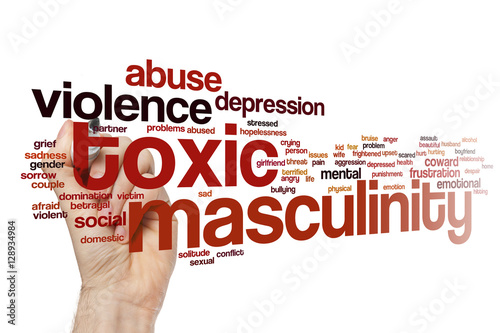 Toxic masculinity word cloud